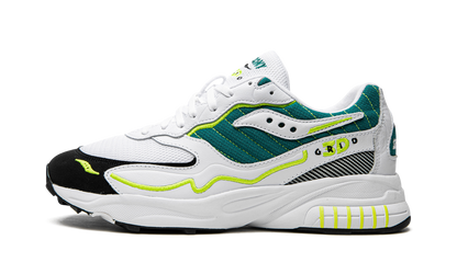 Saucony 3D Grid Hurricane White Green Lime