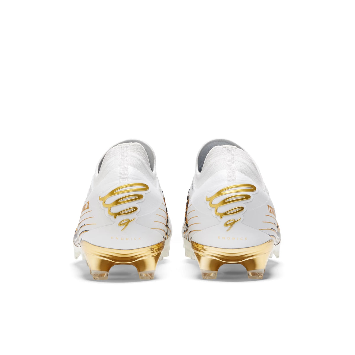 New Balance Tekela PRO LOW Laced FG V4 White with Navy and Gold Metallic