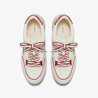 Tory Burch Stage Sneaker BLANC / BLANC / TORY RED