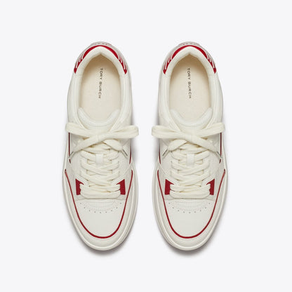 Tory Burch Stage Sneaker BLANC / BLANC / TORY RED