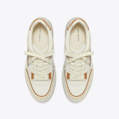 Tory Burch Stage Sneaker BLANC / PRALINE / TOASTED SOUFFLE