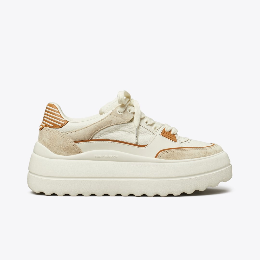 Tory Burch Stage Sneaker BLANC / PRALINE / TOASTED SOUFFLE