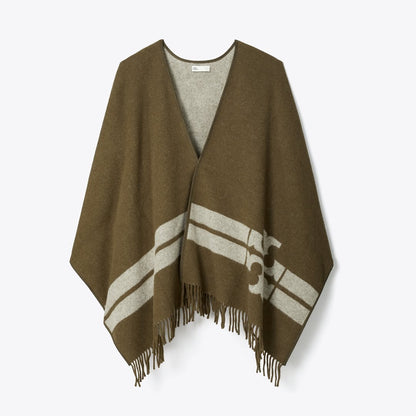 Tory Burch Striped Cape Chocolate