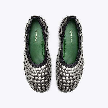 Tory Burch Studded Ballet PERFECT BLACK