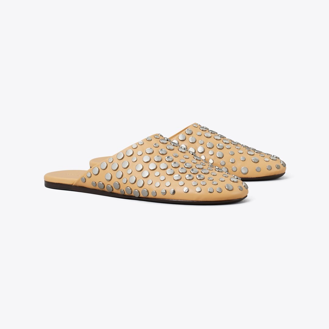 Tory Burch Studded Mule CANTUCCI / SILVER