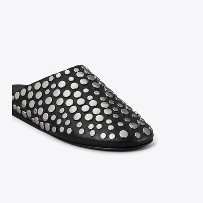 Tory Burch Studded Mule PERFECT BLACK / SILVER