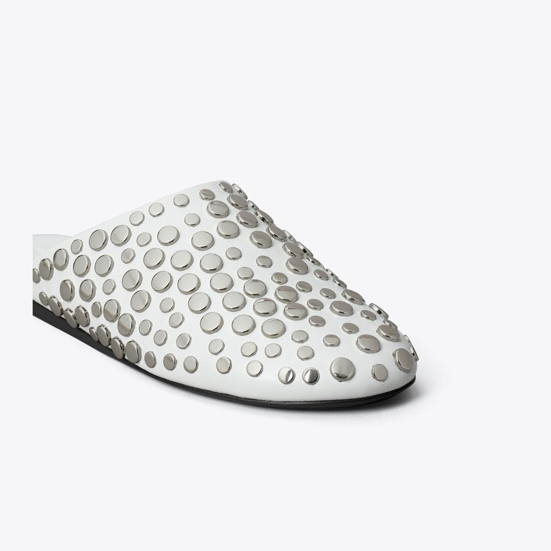 Tory Burch Studded Mule CLOUD / SILVER