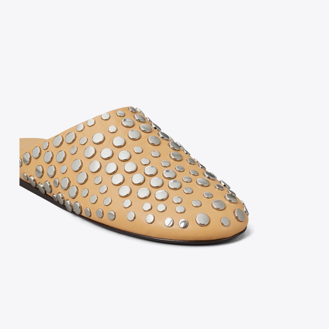 Tory Burch Studded Mule CANTUCCI / SILVER