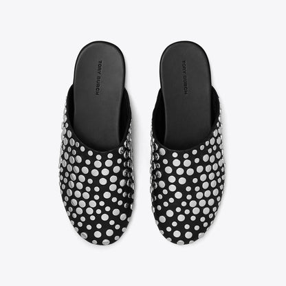 Tory Burch Studded Mule PERFECT BLACK / SILVER