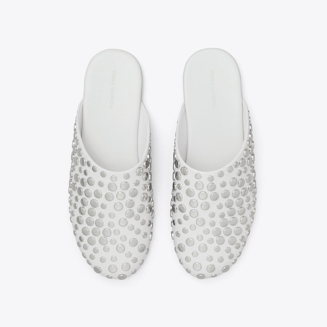 Tory Burch Studded Mule CLOUD / SILVER