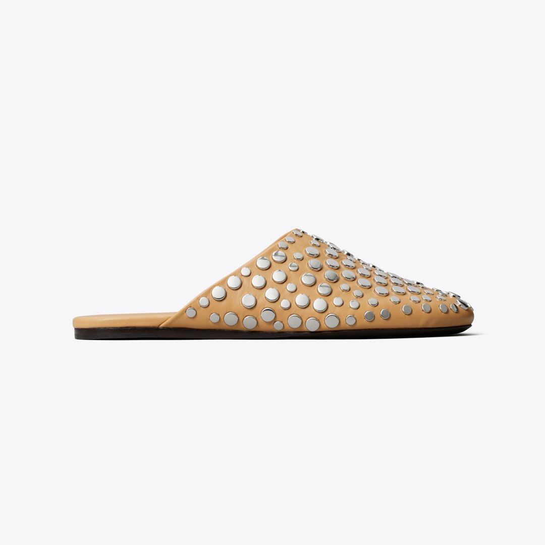 Tory Burch Studded Mule CANTUCCI / SILVER