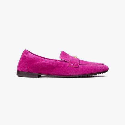 Tory Burch Suede Ballet Loafer Fuchsia