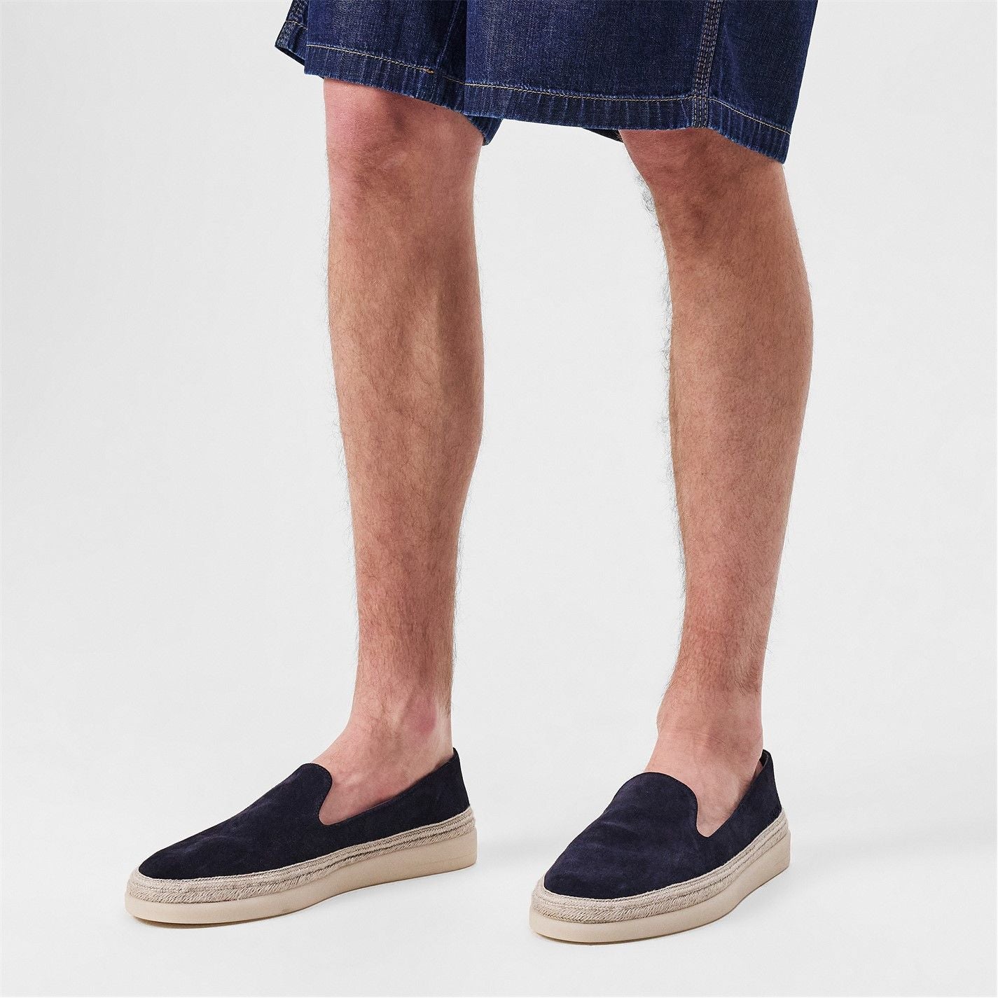  Suede Loafers Navy