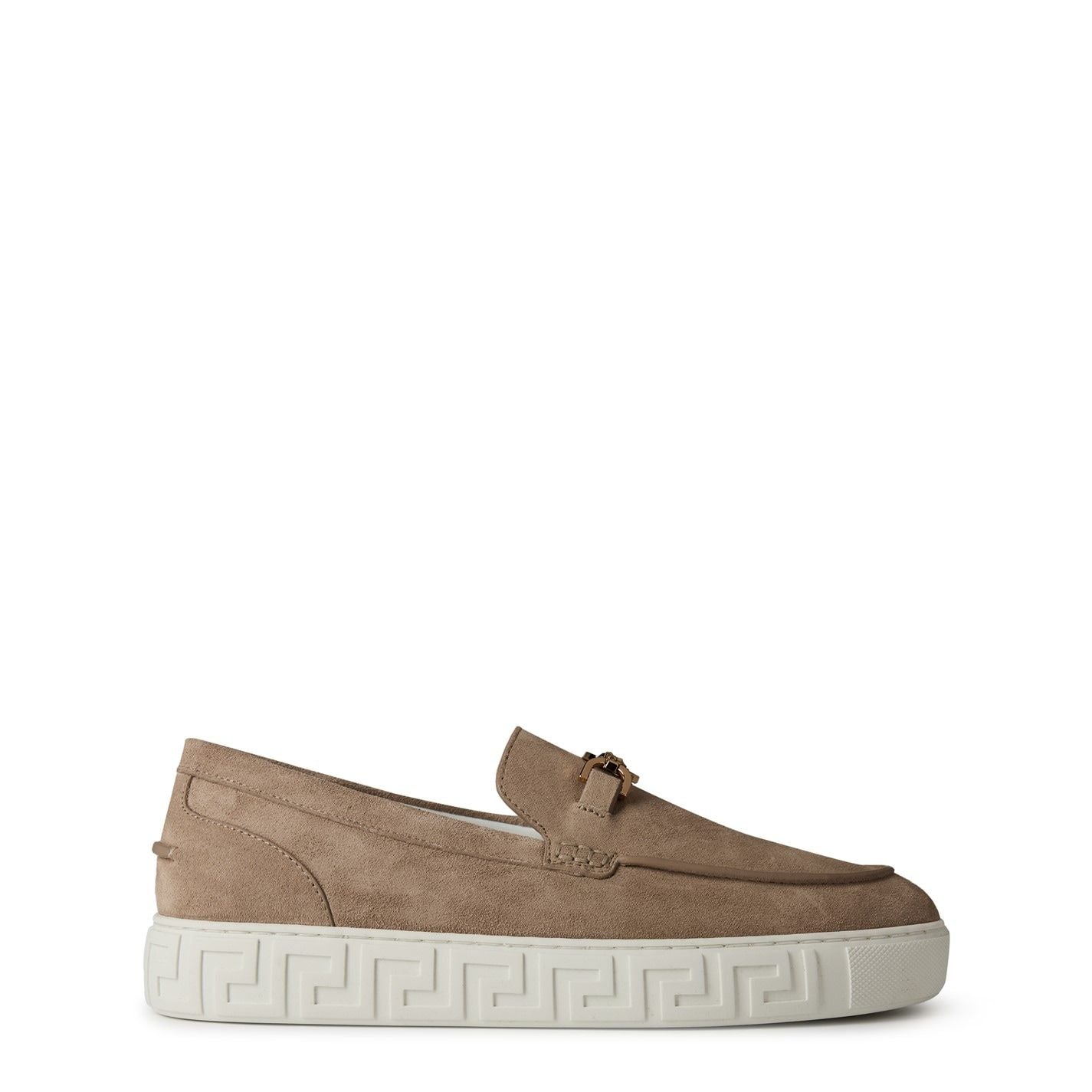 Suede Medusa Loafers Light Sand