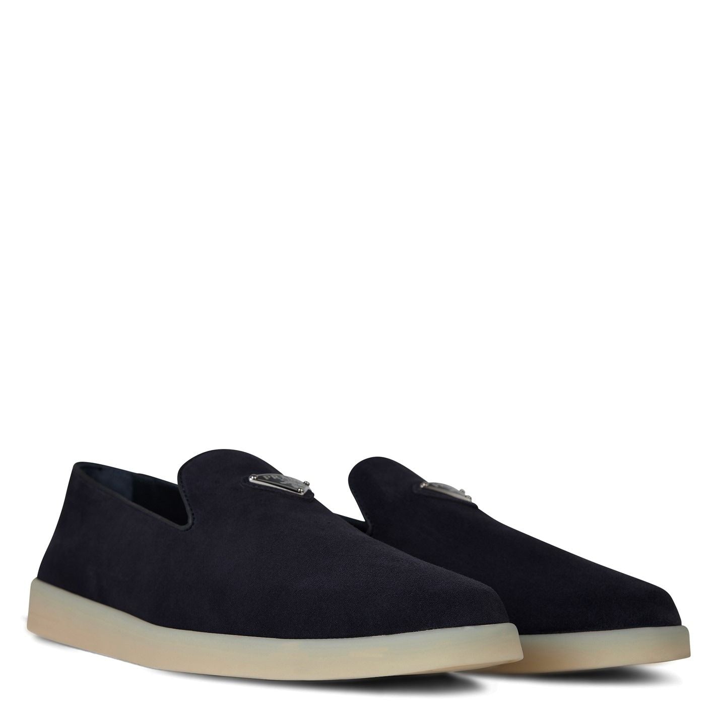  Suede Slippers Navy