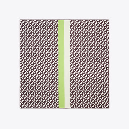 Tory Burch T Link Silk Neckerchief Green T Link