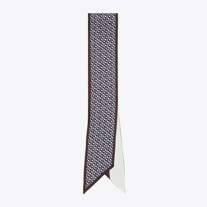 Tory Burch T Link Silk Ribbon Tie Blue T Link