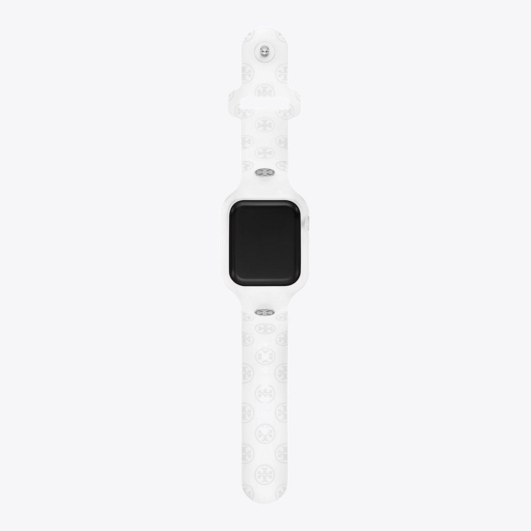 Tory Burch T Monogram Band for Apple Watch WHITE