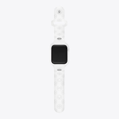Tory Burch T Monogram Band for Apple Watch WHITE