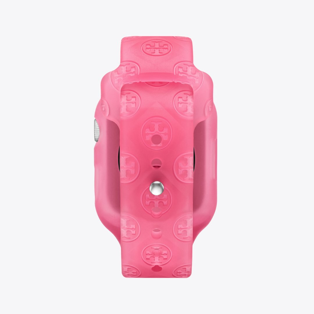 Tory Burch T Monogram Band for Apple Watch RASPBERRY