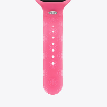 Tory Burch T Monogram Band for Apple Watch RASPBERRY