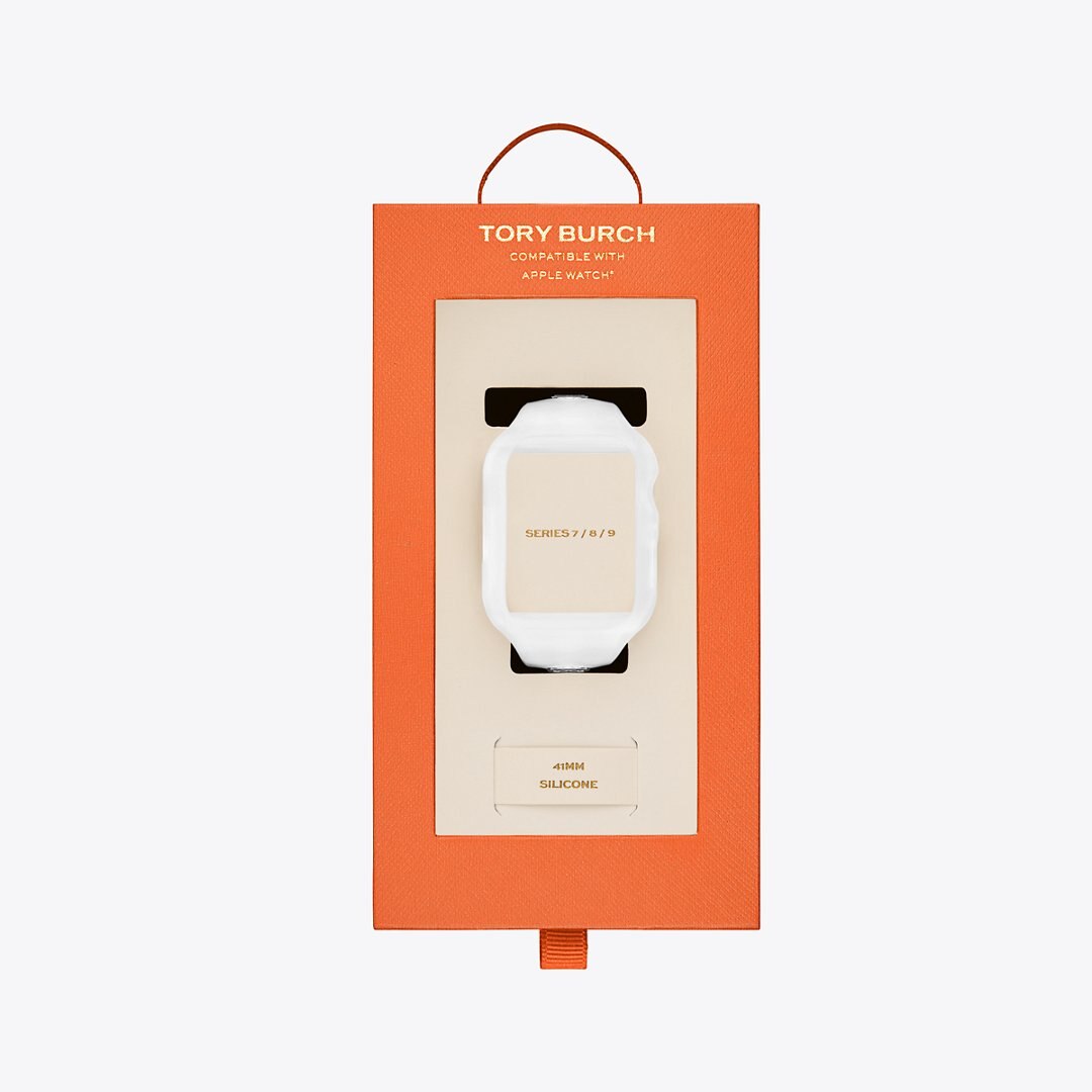 Tory Burch T Monogram Band for Apple Watch WHITE