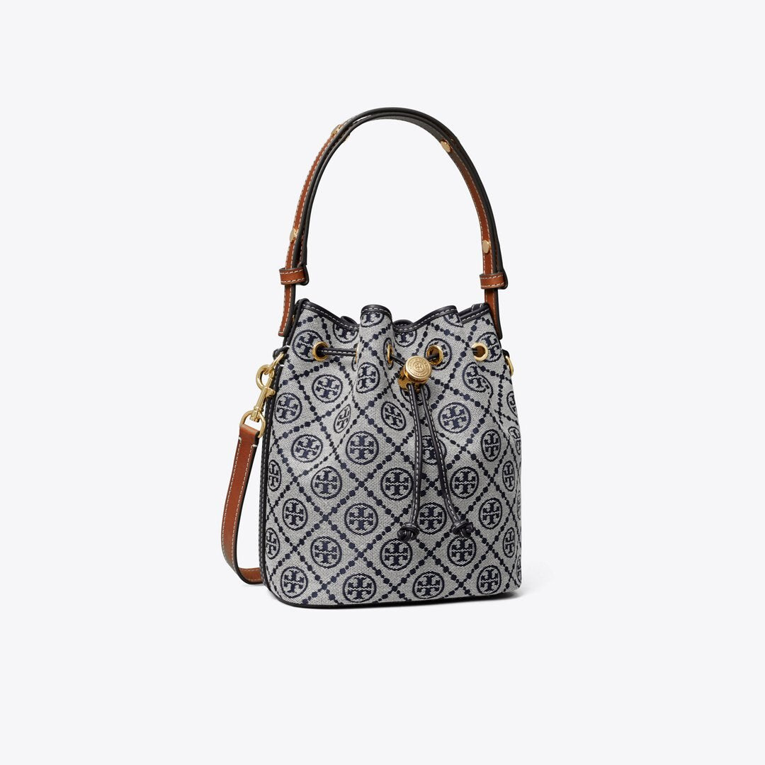 Tory Burch T Monogram Bucket Bag Tory Navy