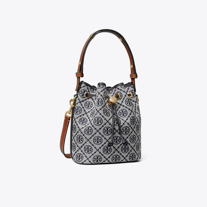 Tory Burch T Monogram Bucket Bag Tory Navy