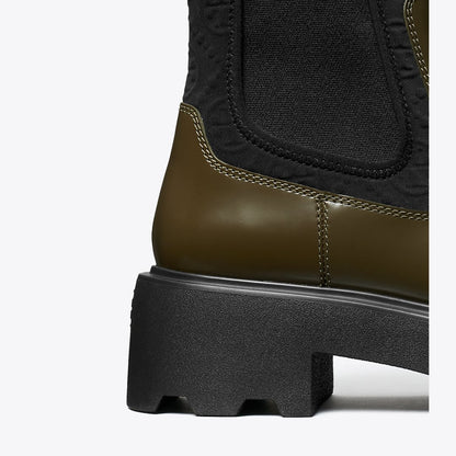 Tory Burch T Monogram Chelsea Lug Boot DARK OLIVE