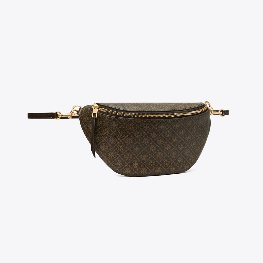 Tory Burch T Monogram Coated Canvas Belt Bag French Press