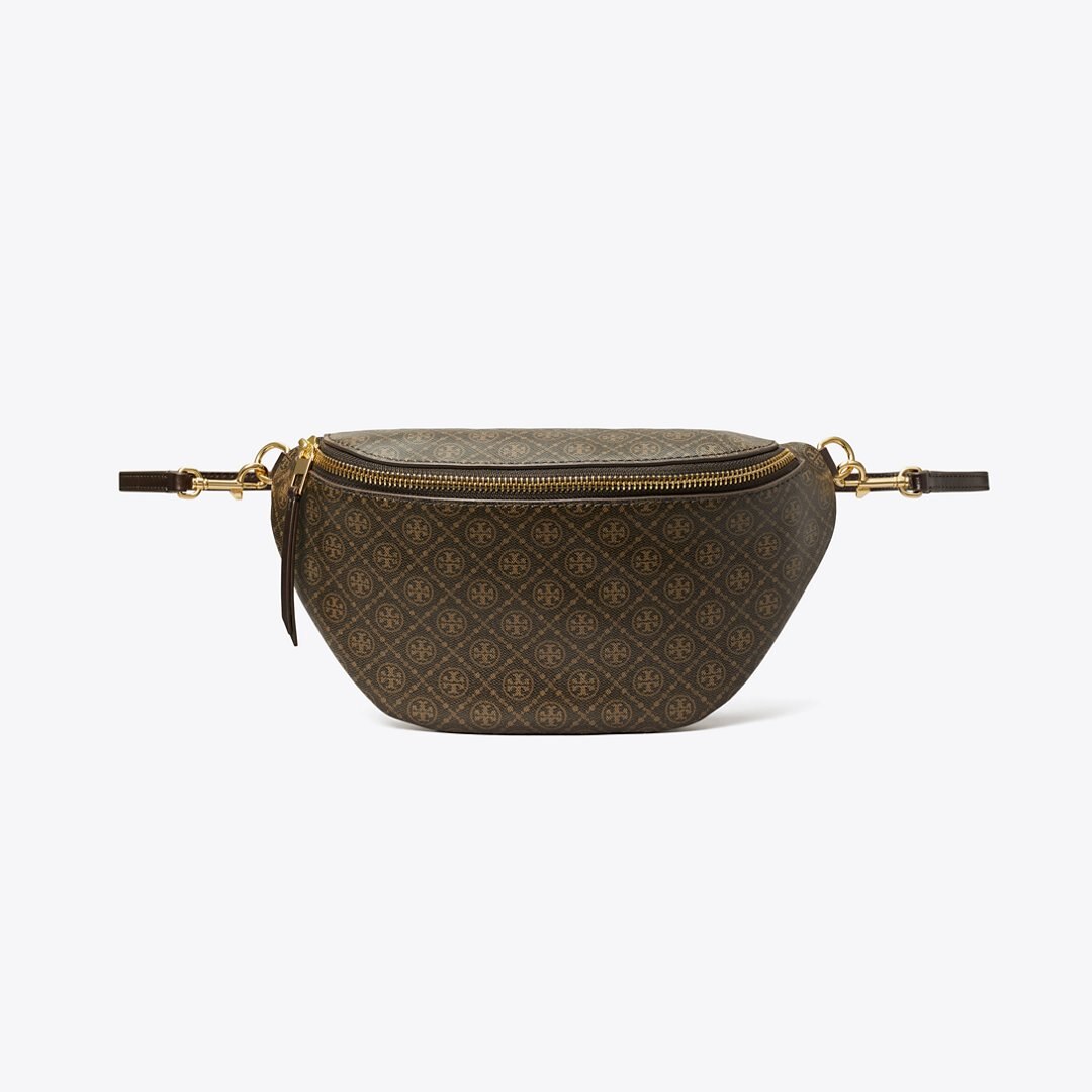 Tory Burch T Monogram Coated Canvas Belt Bag French Press