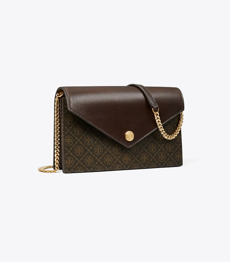 T Monogram Coated Canvas Envelope Crossbody French Press French Press