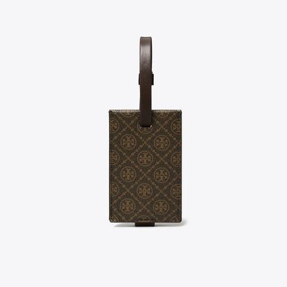 Tory Burch T Monogram Coated Canvas Luggage Tag French Press