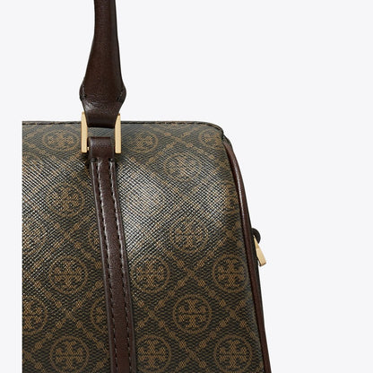 Tory Burch T Monogram Coated Canvas Petite Barrel Bag French Press