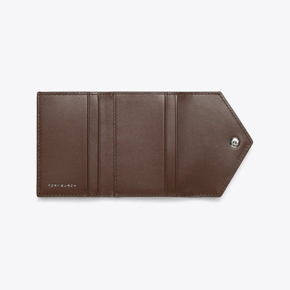 Tory Burch T Monogram Contrast Embossed Small Envelope Wallet Tory Navy / John Coco