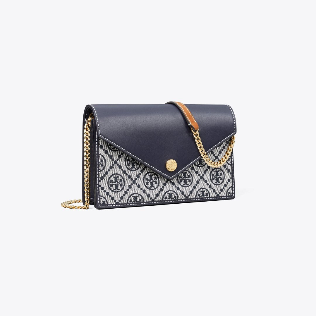 Tory Burch T Monogram Envelope Crossbody Tory Navy