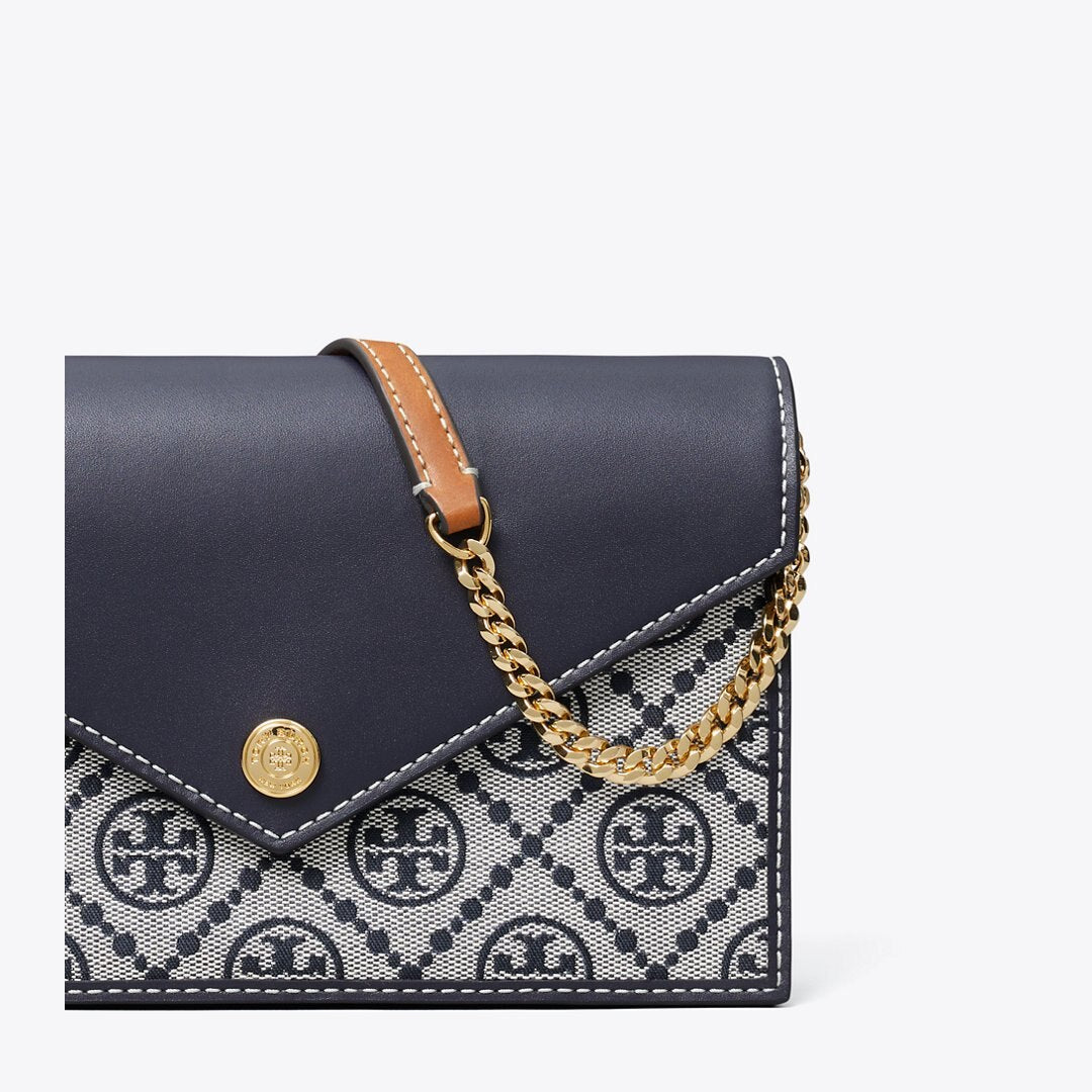Tory Burch T Monogram Envelope Crossbody Tory Navy