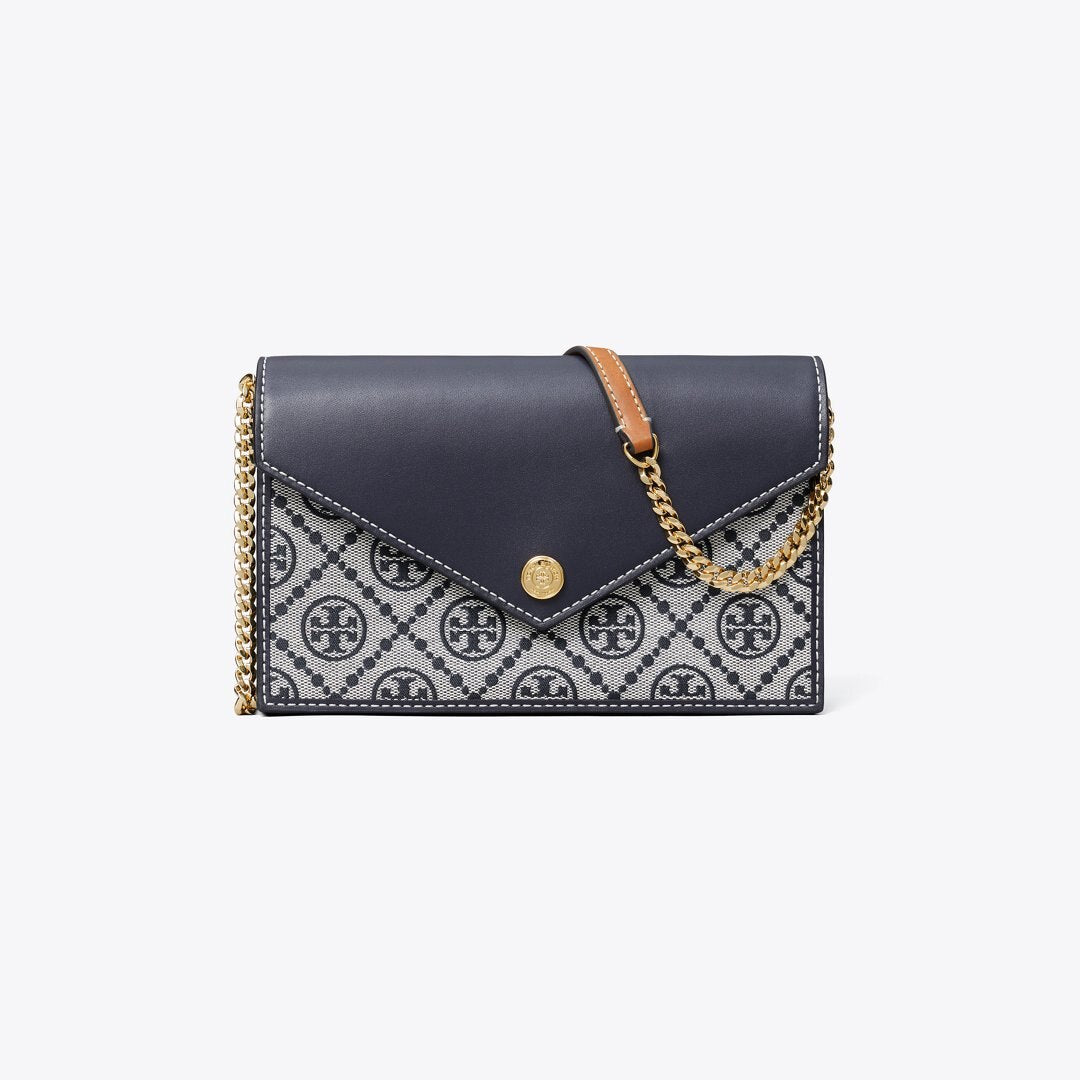 Tory Burch T Monogram Envelope Crossbody Tory Navy