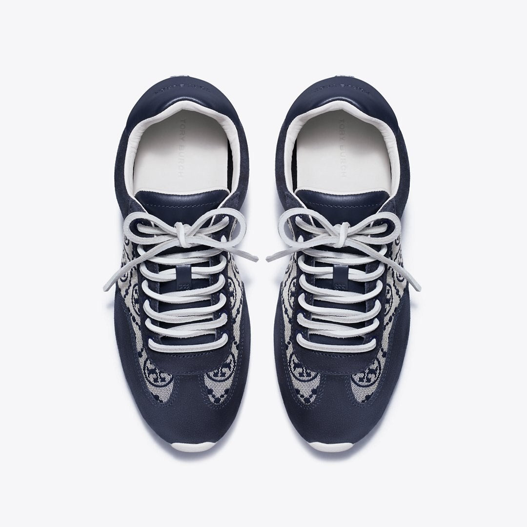 Tory Burch T Monogram Field Sneaker NAVY T MONOGRAM / NEW NAVY / NEW NAVY