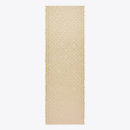Tory Burch T Monogram Jacquard Oblong Scarf Fresh Clay