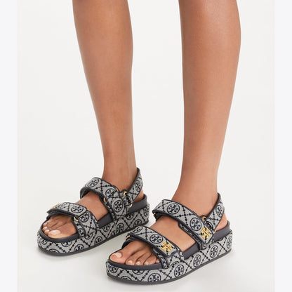 Tory Burch T Monogram Kira Sport Sandal PERFECT NAVY