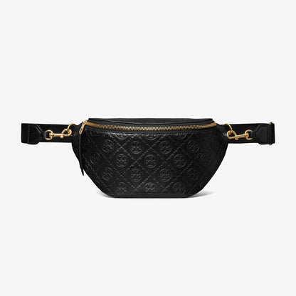 Tory Burch T Monogram Leather Belt Bag Black