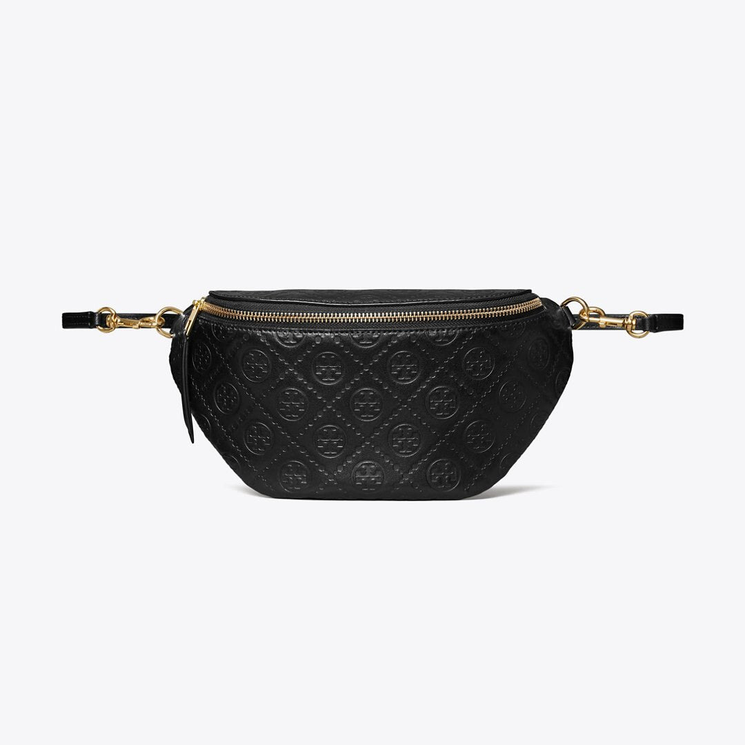 Tory Burch T Monogram Leather Belt Bag Black