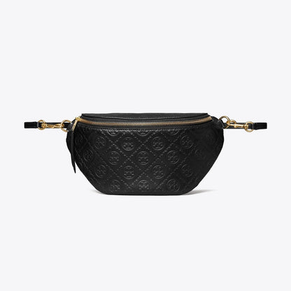 Tory Burch T Monogram Leather Belt Bag Black