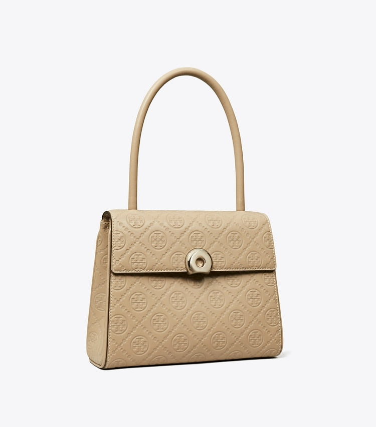 T Monogram Leather Small Deville Bag Fresh Clay Fresh Clay