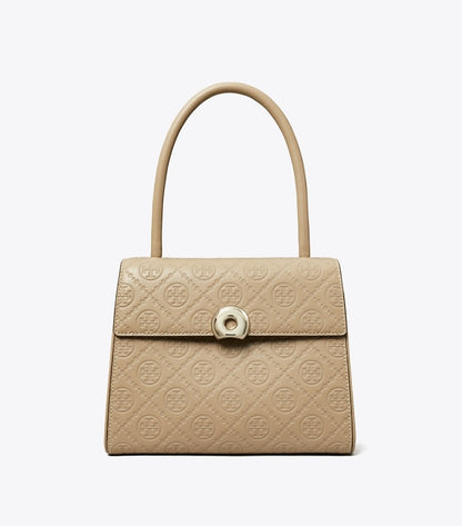 T Monogram Leather Small Deville Bag Fresh Clay Fresh Clay