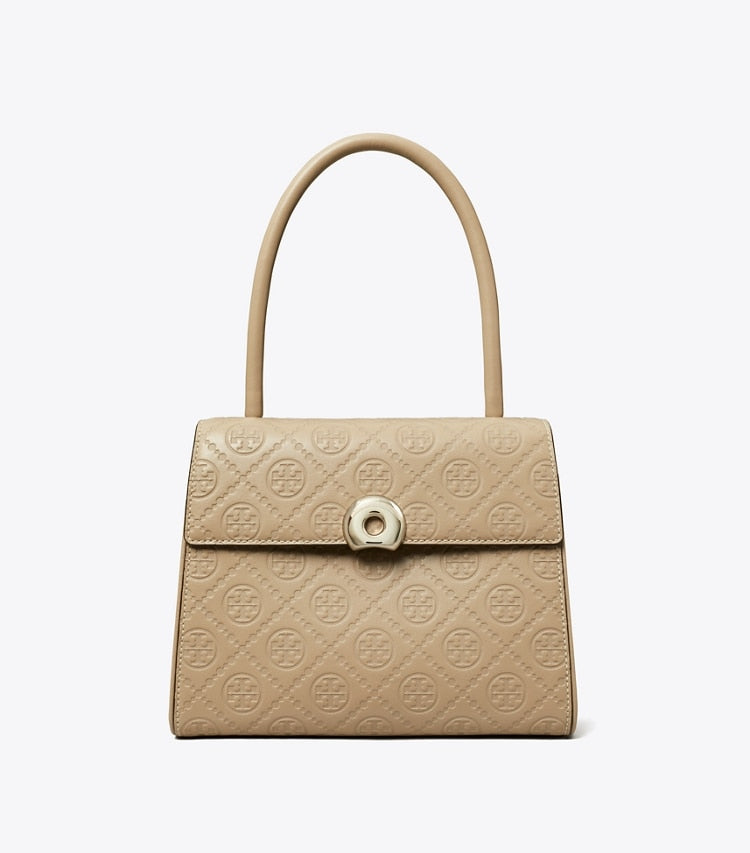 T Monogram Leather Small Deville Bag Fresh Clay Fresh Clay