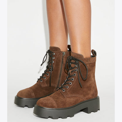 Tory Burch T Monogram Lug Boot COCOA