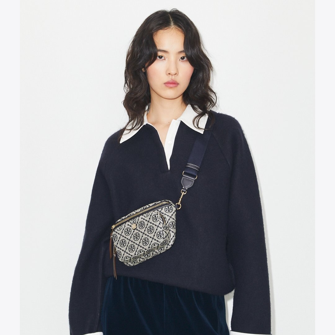 Tory Burch T Monogram Mini Belt Bag Tory Navy