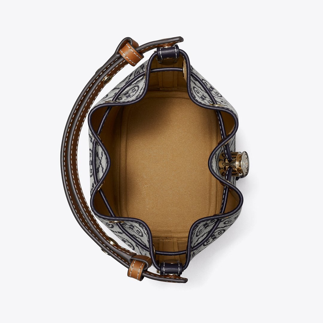 Tory Burch T Monogram Mini Bucket Bag Tory Navy